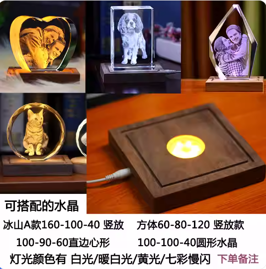 Customized crystal picture