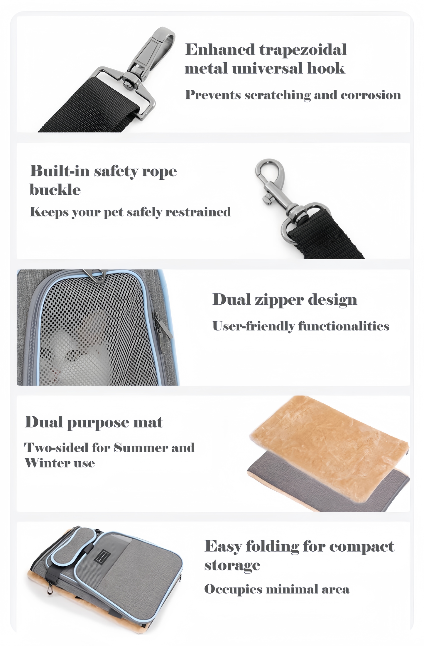 Expandable Pet Carrier for Cats and Small Dogs