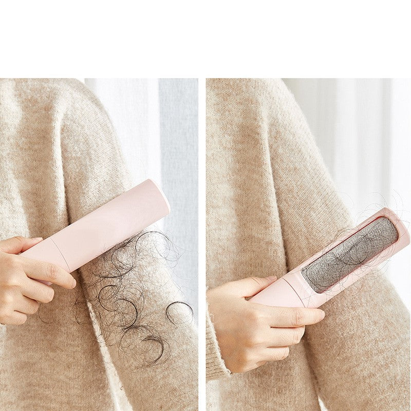 2-1 Reusable Pet Hair Remover Brush Lint Roller Portable Effective Self Cleaning Tool for Cat Dog Fur Hair Dust Removal Brush - image 2