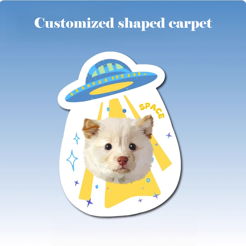 Customised Shaped Pet Carpet – Unique Design for Cats & Dogs
