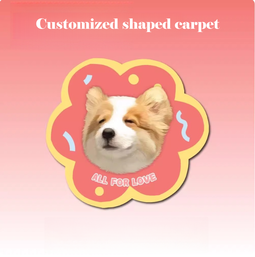 Customised Shaped Pet Carpet – Unique Design for Cats & Dogs