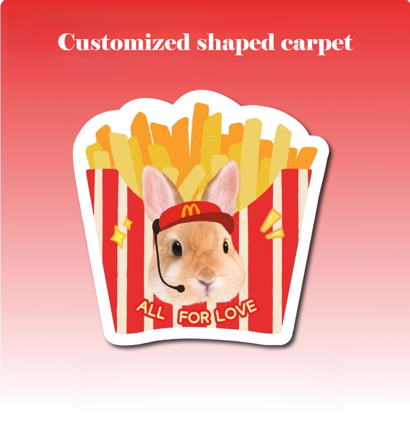 Customised Shaped Pet Carpet – Unique Design for Cats & Dogs