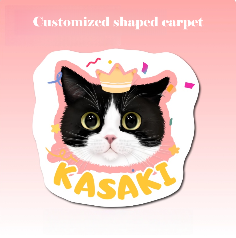 Customised Shaped Pet Carpet – Unique Design for Cats & Dogs