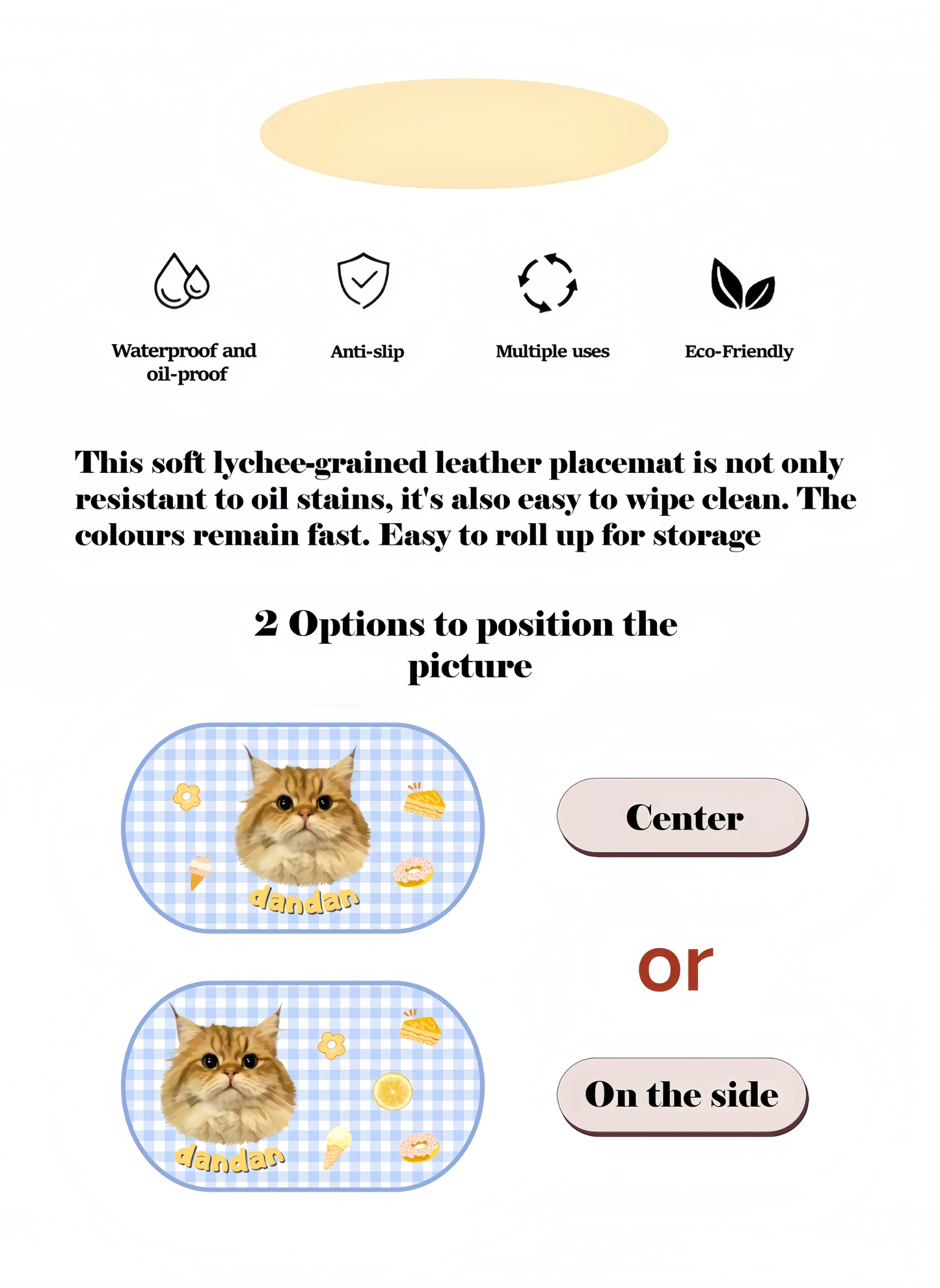 Personalised Pet Placemats | Durable Customized Placemats by Lusa Life