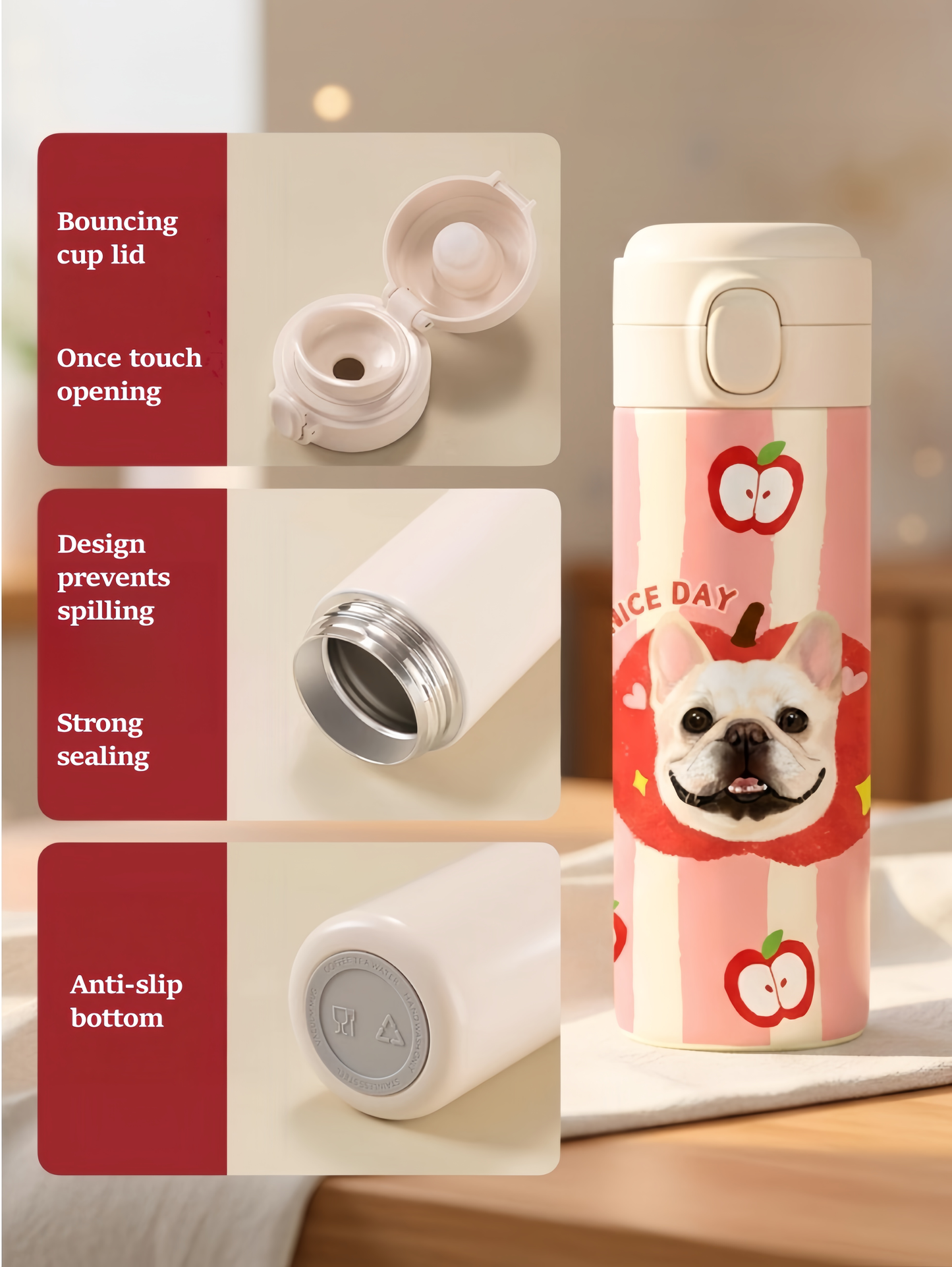 Customised Pet Bottle –  Stainless Steel Design