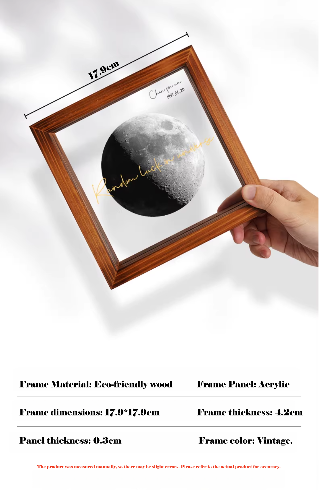 Customized your own moon of your birthday