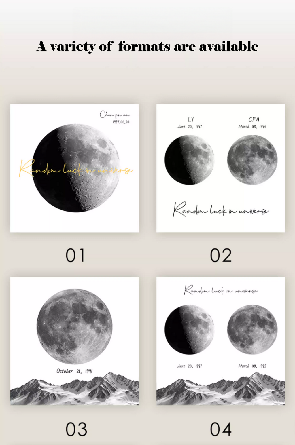 Customized your own moon of your birthday - image 16