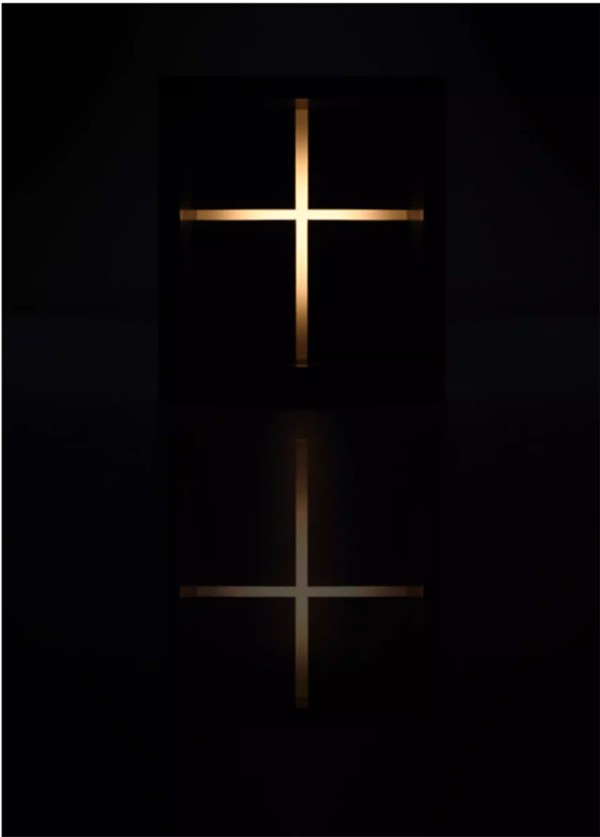 Concrete Church of the Light Table Lamp