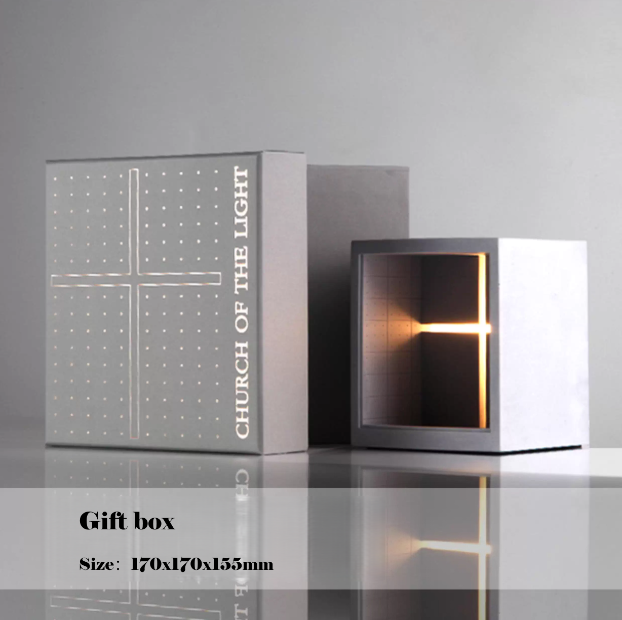 Concrete Church of the Light Table Lamp