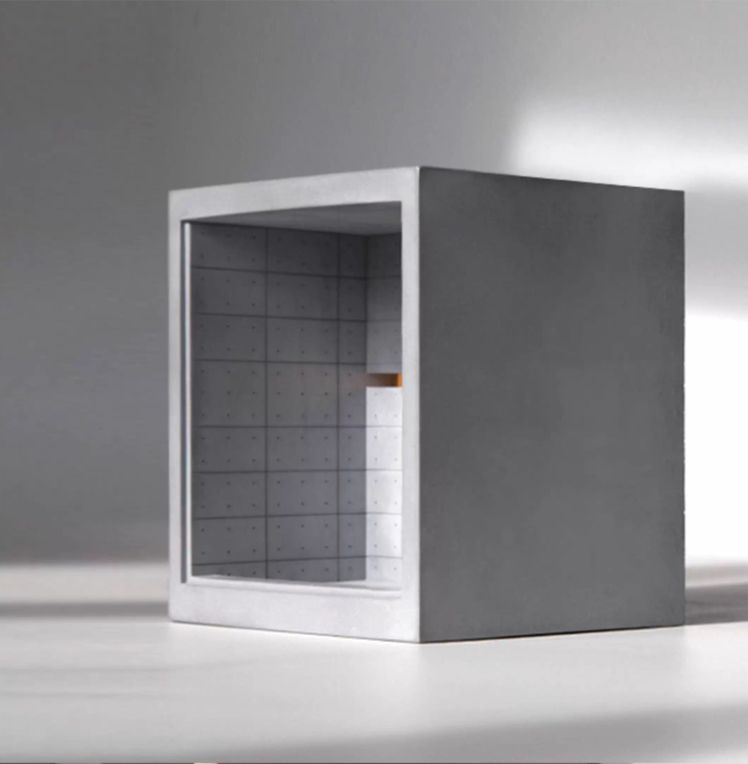 Concrete Church of the Light Table Lamp