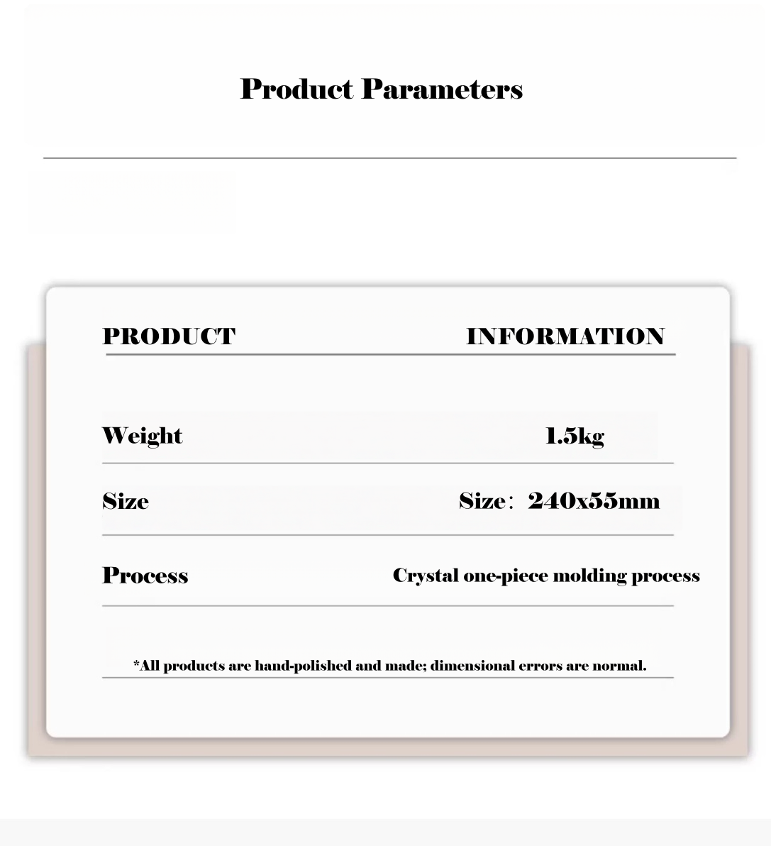 Crystal trophy customized