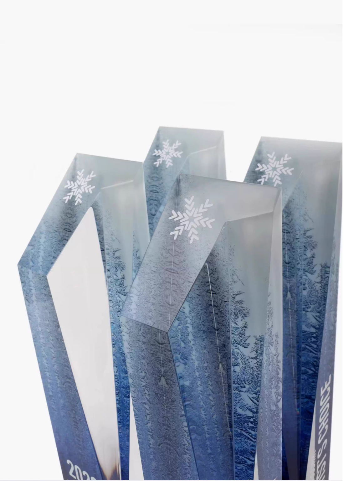 Crystal trophy customized