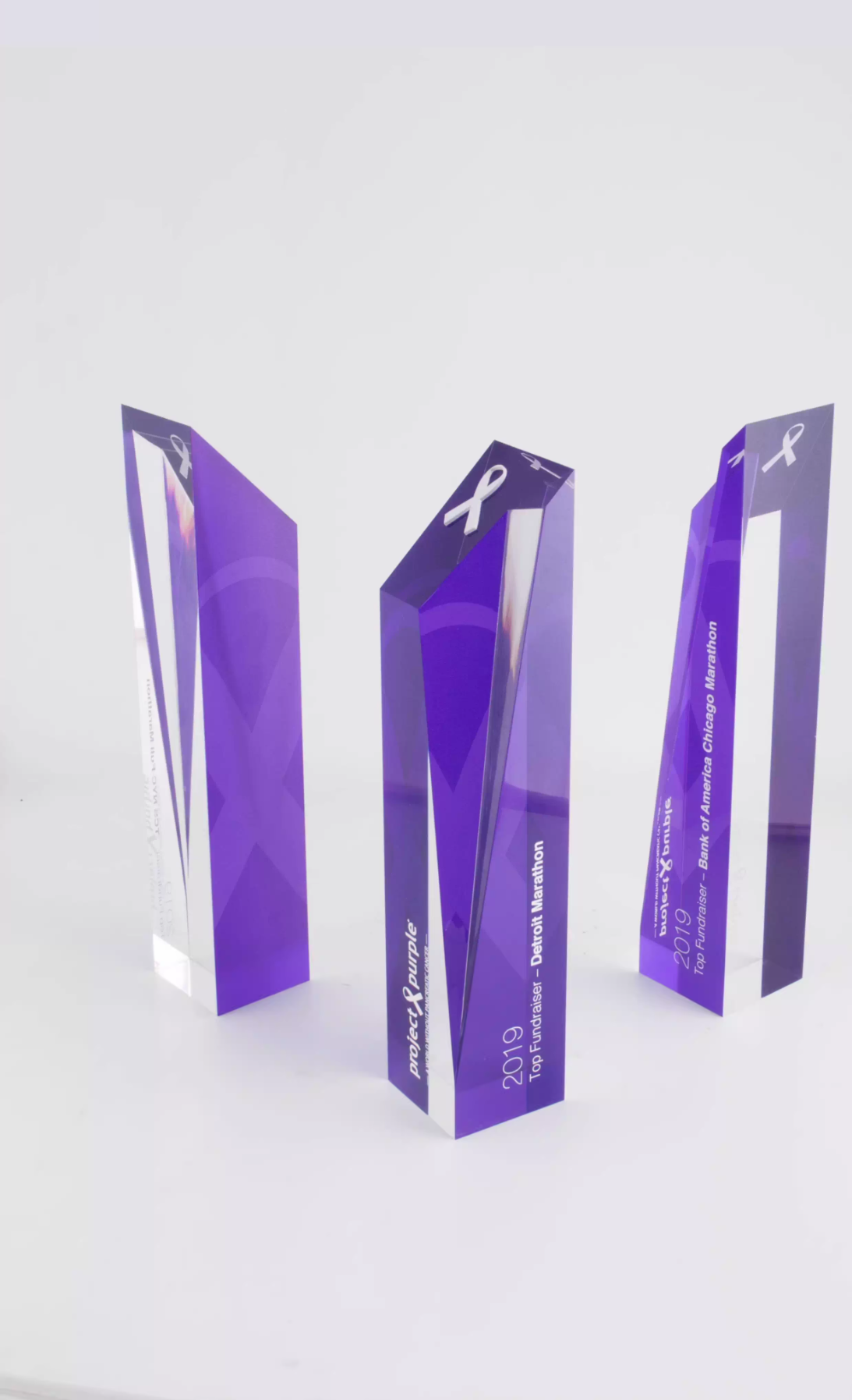 Crystal trophy customized