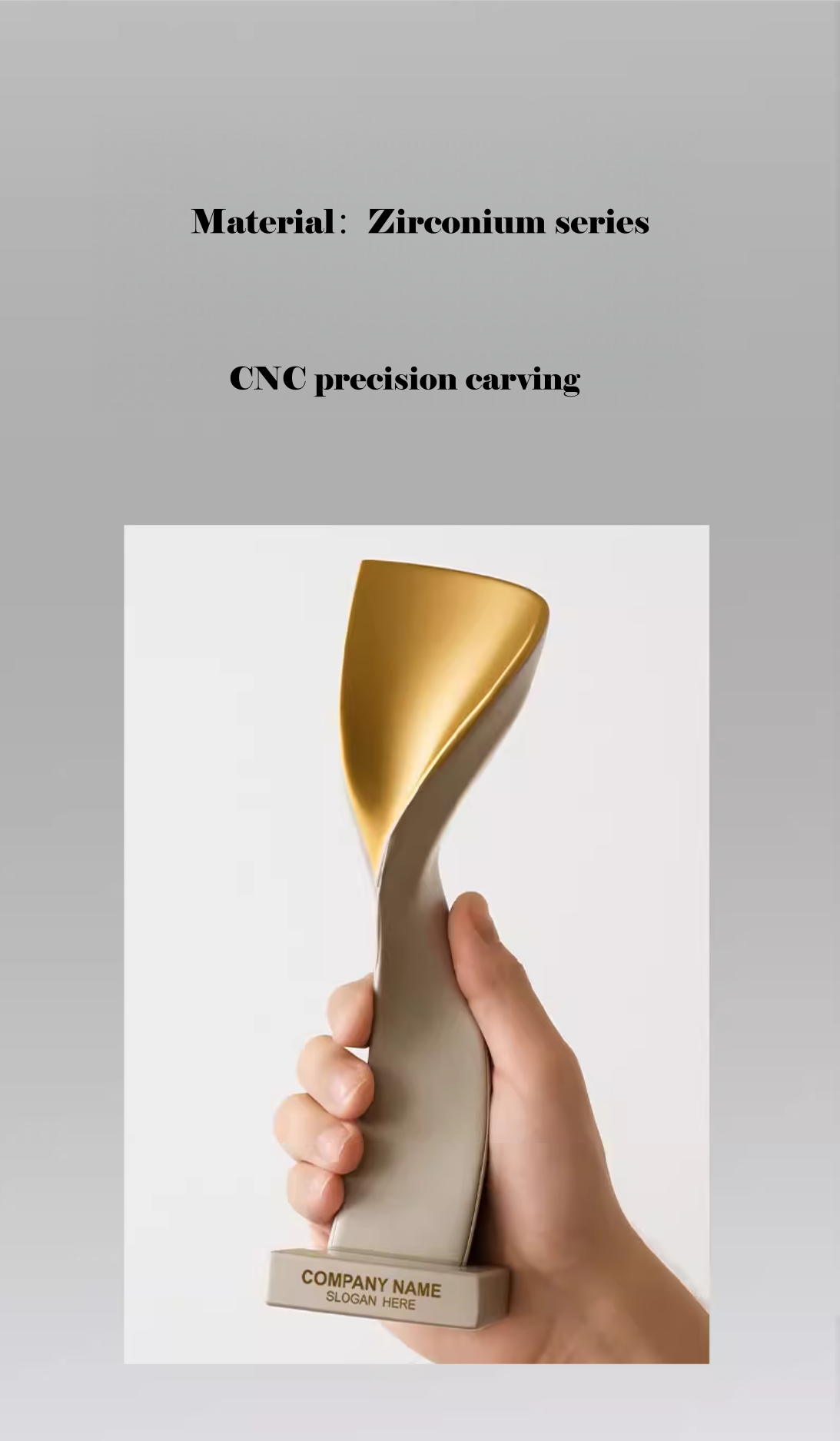 Custom-made logo commemorative trophy