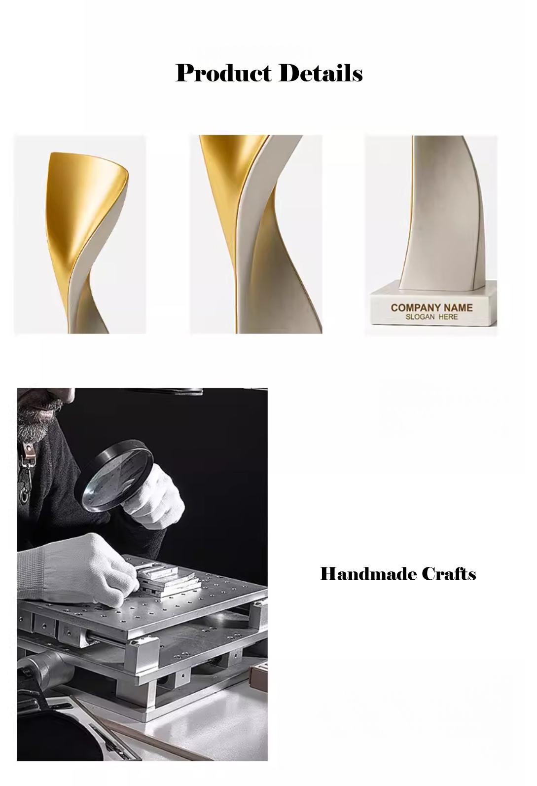 Custom-made logo commemorative trophy