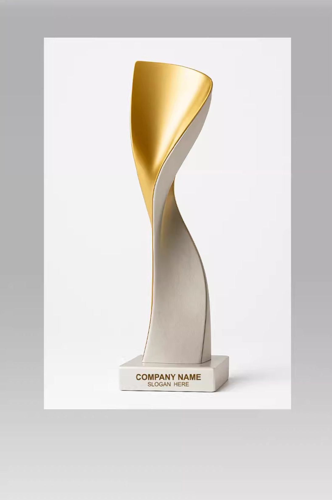 Custom-made logo commemorative trophy