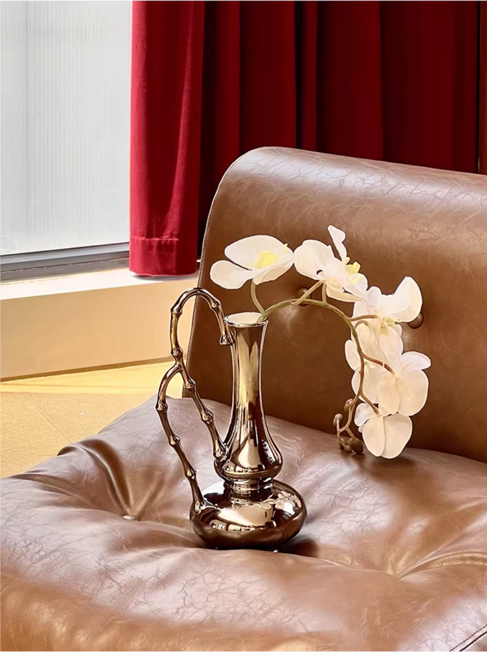 Electroplated Ceramic and Decorative Vase