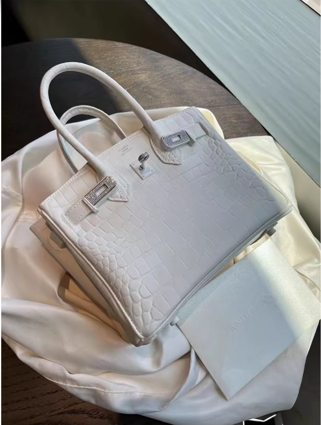 'Hermes Birkin' Style Vase