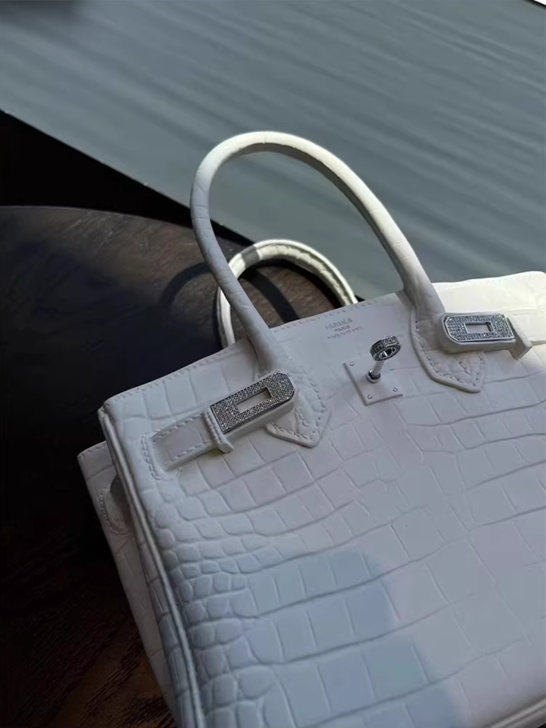 'Hermes Birkin' Style Vase