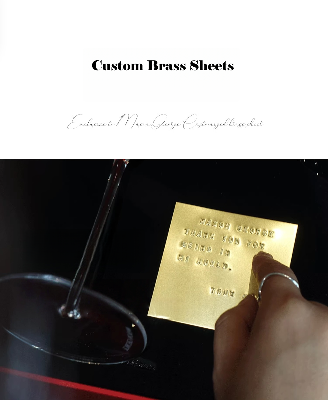 Customized Bohemian Star Series Crystal Wine Glasses 'Mason George'