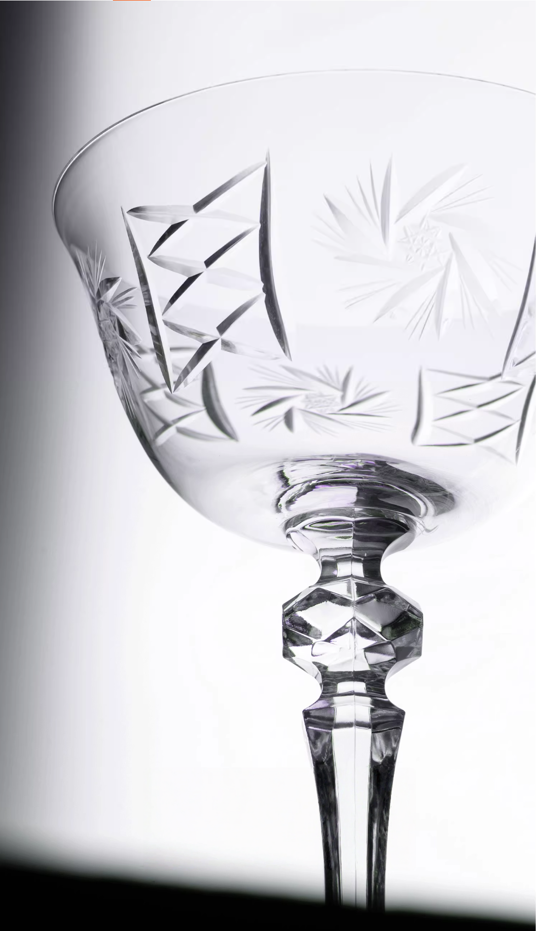 Customized Bohemian Star Series Crystal Wine Glasses 'Mason George'