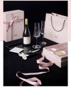 Customized Crystal Champagne Glasses 'Mason George'