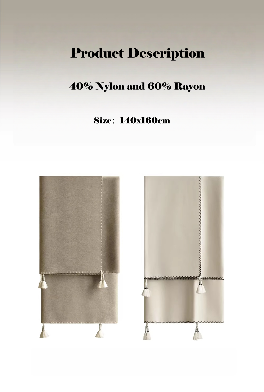 Tassel Home Use & Sofa Throw Blanket