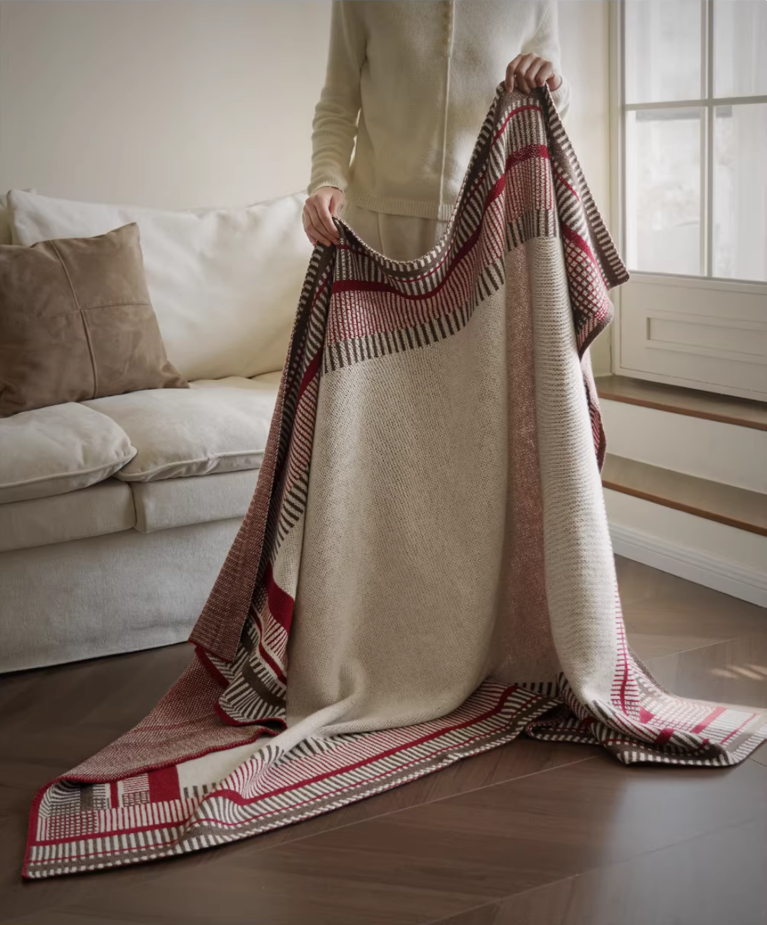 Premium Yarn Knitted, All-Seasons, Home Use & Sofa Throw Blanket