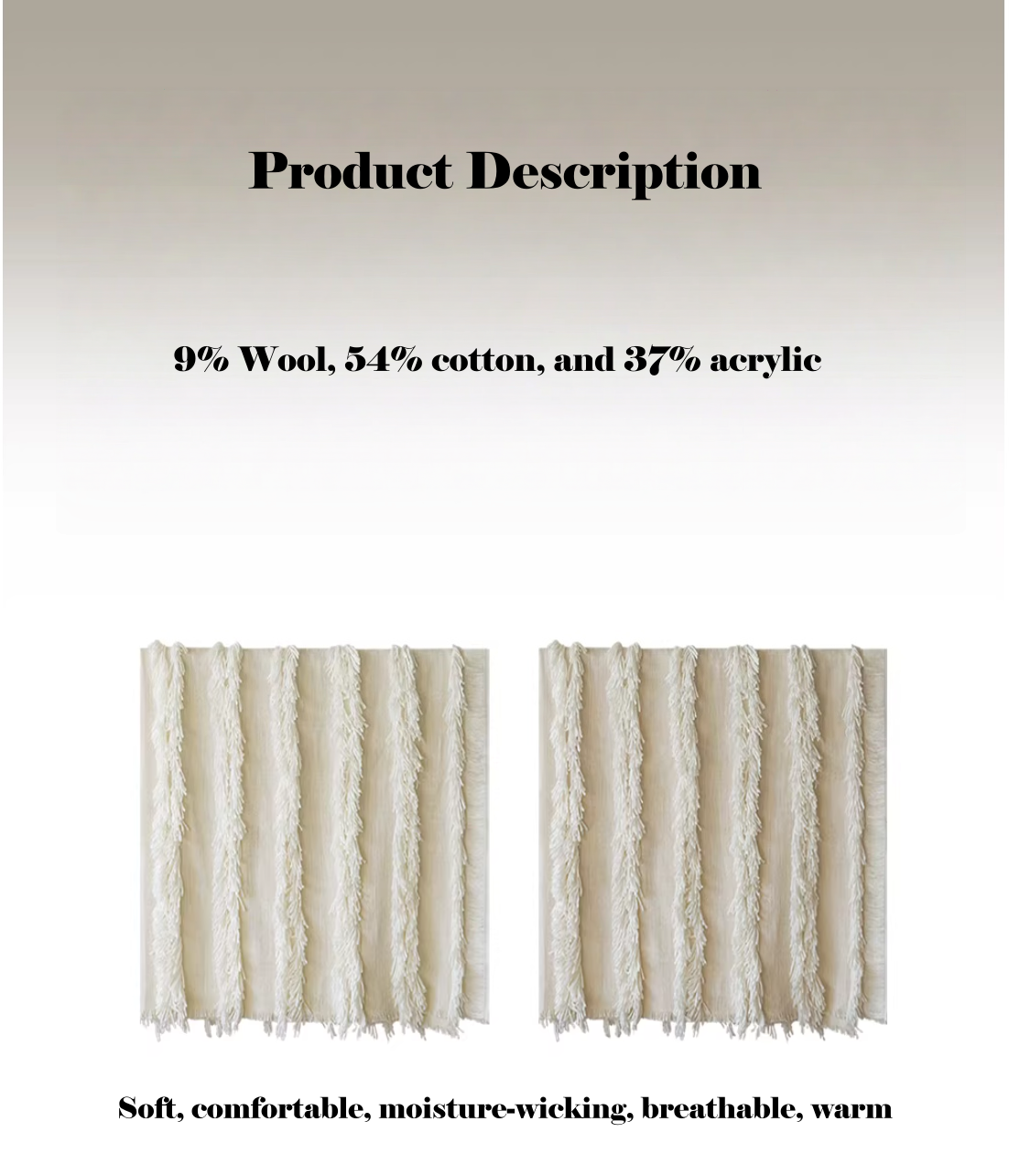 Premium French Oriental Tassel Sofa Home Use & Sofa Throw Blanket