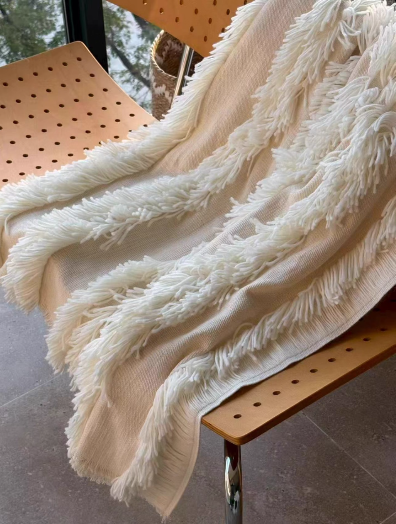 Premium French Oriental Tassel Sofa Home Use & Sofa Throw Blanket