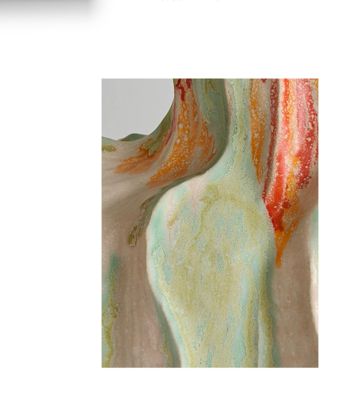 Monet Garden Art Ceramic Handmade Vase- Ornament