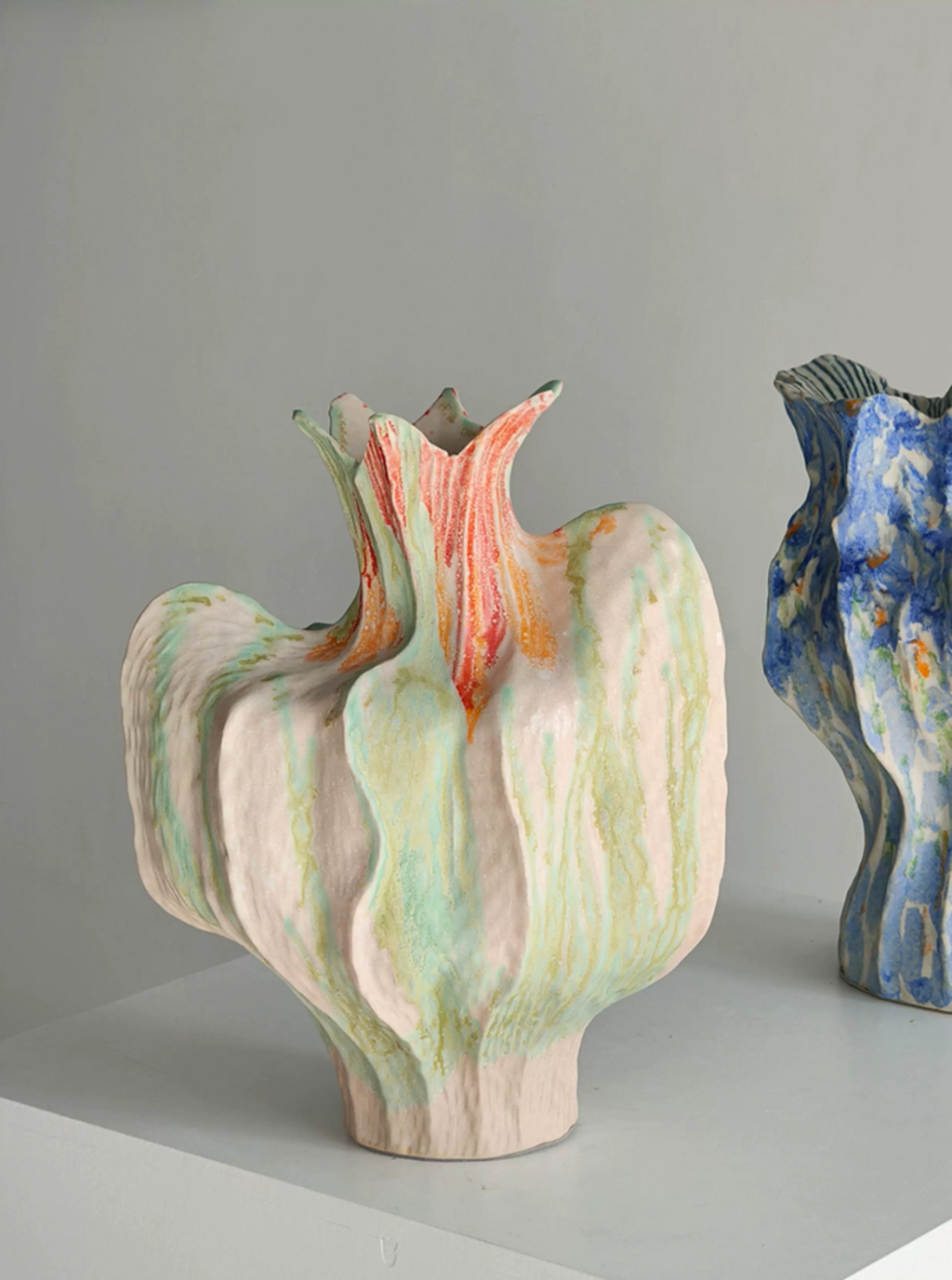 Monet Garden Art Ceramic Handmade Vase- Ornament - image 9