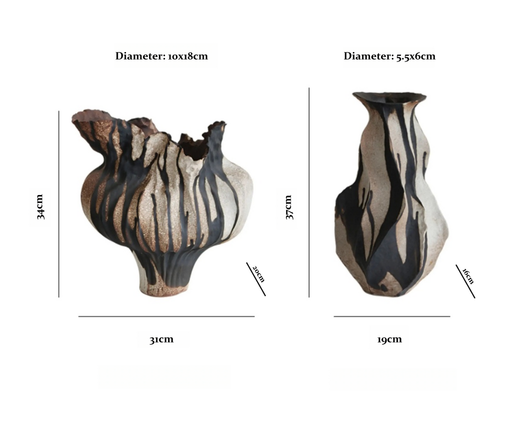 Black Rock Drip Glaze Vase - image 18