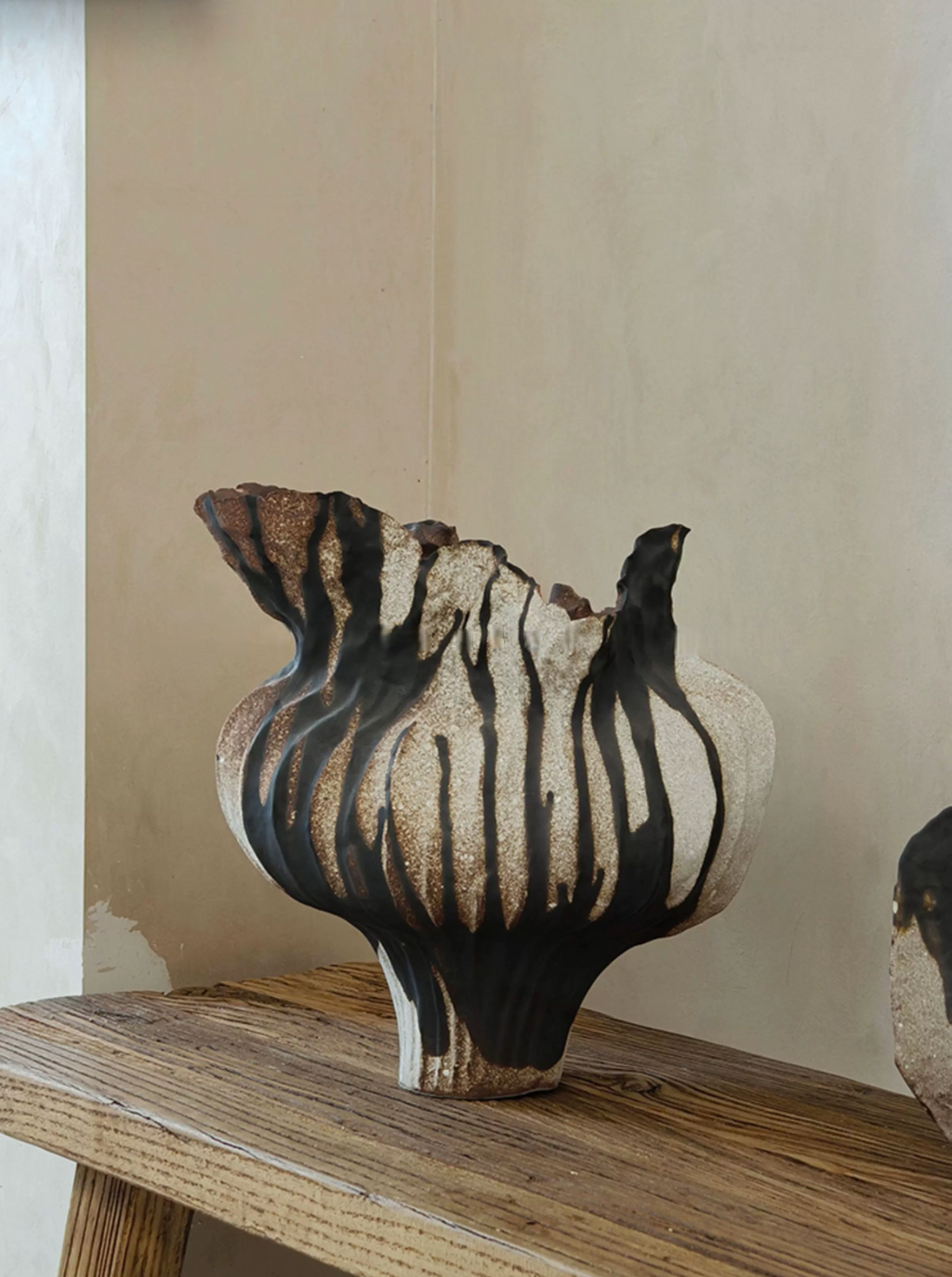 Black Rock Drip Glaze Vase - image 10