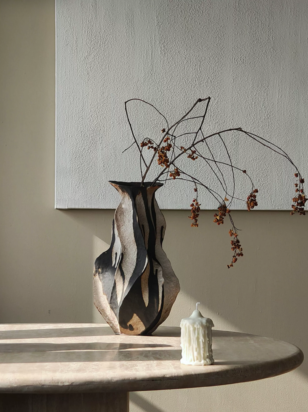 Black Rock Drip Glaze Vase - image 4