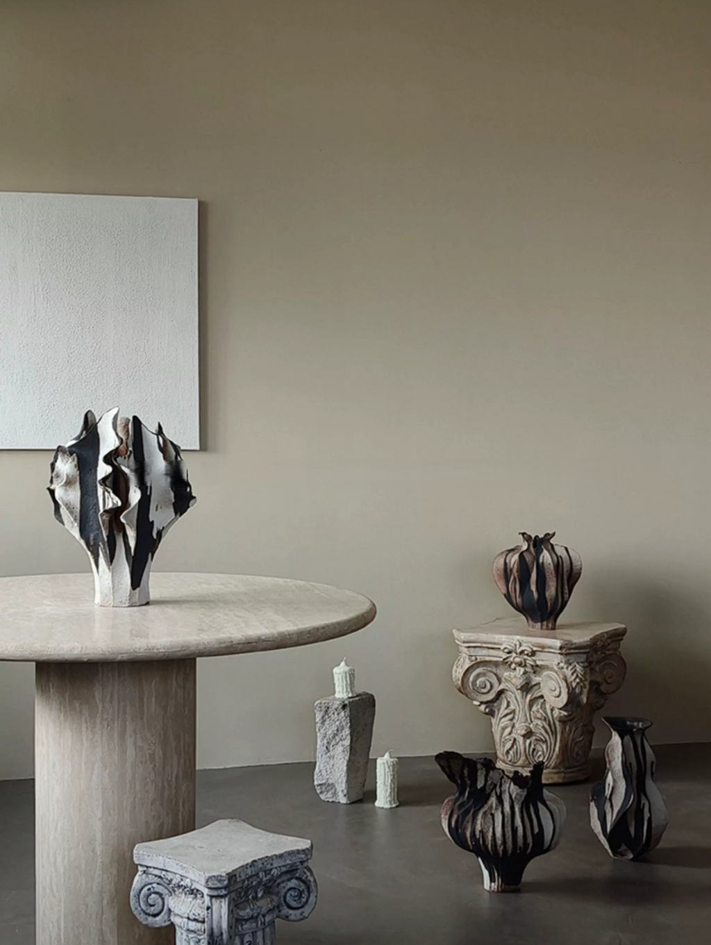 Black Rock Drip Glaze Vase - image 2