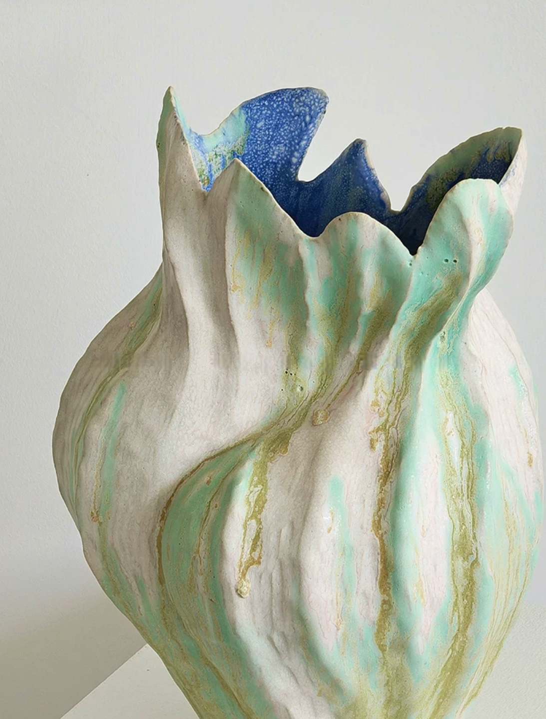 Monet Garden Drip Glaze Ceramic Vase