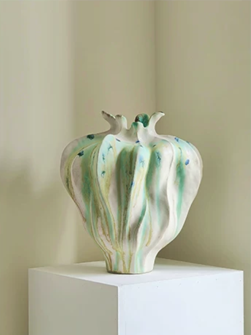 Monet Garden Drip Glaze Ceramic Vase