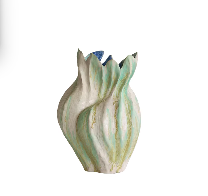 Monet Garden Drip Glaze Ceramic Vase
