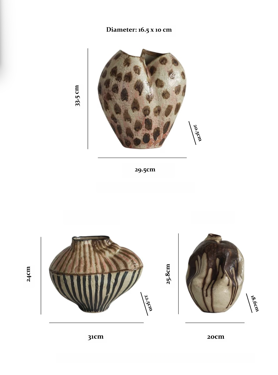 Natural Drip Glaze Ceramic Vase