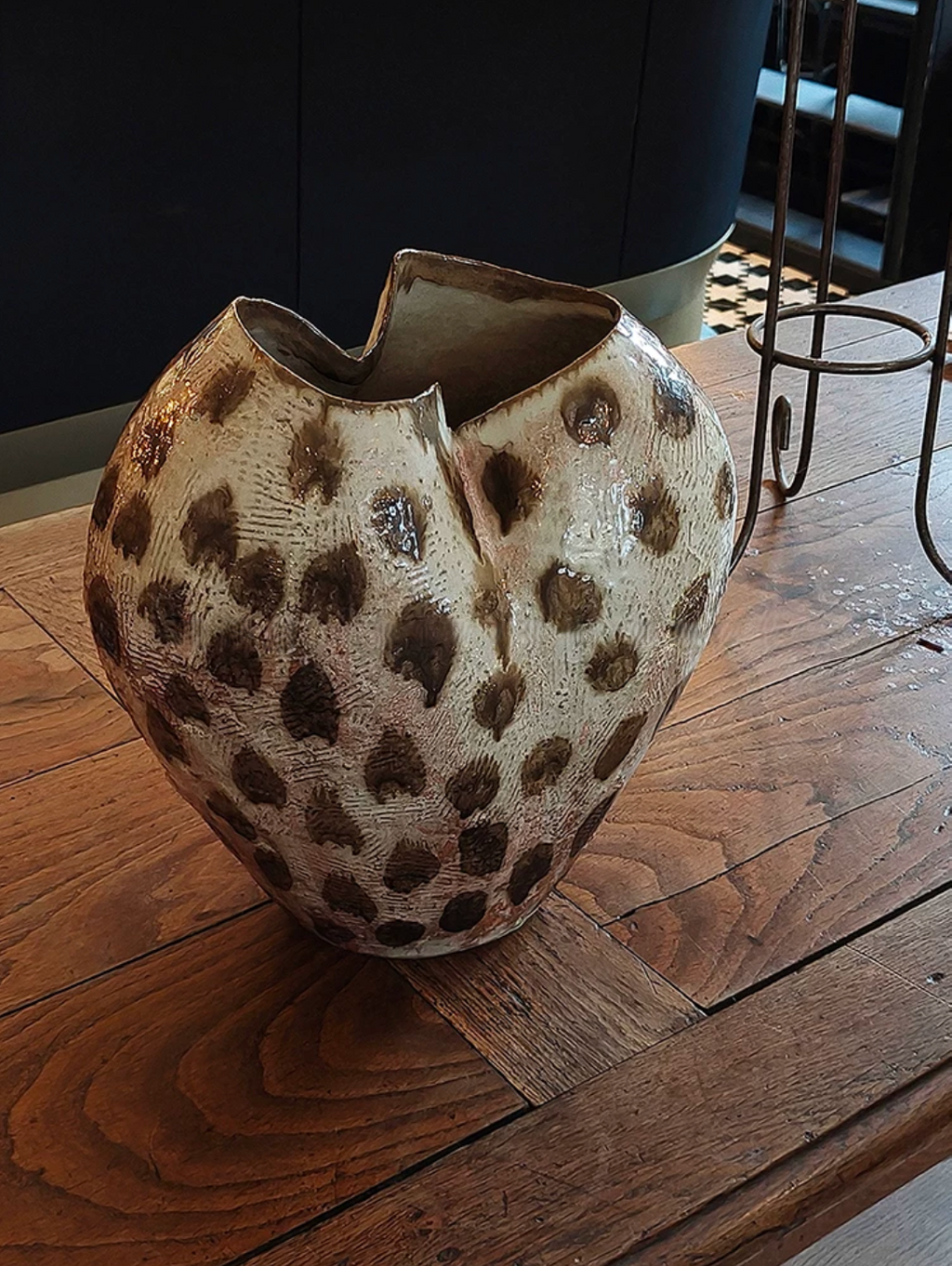 Natural Drip Glaze Ceramic Vase - image 16
