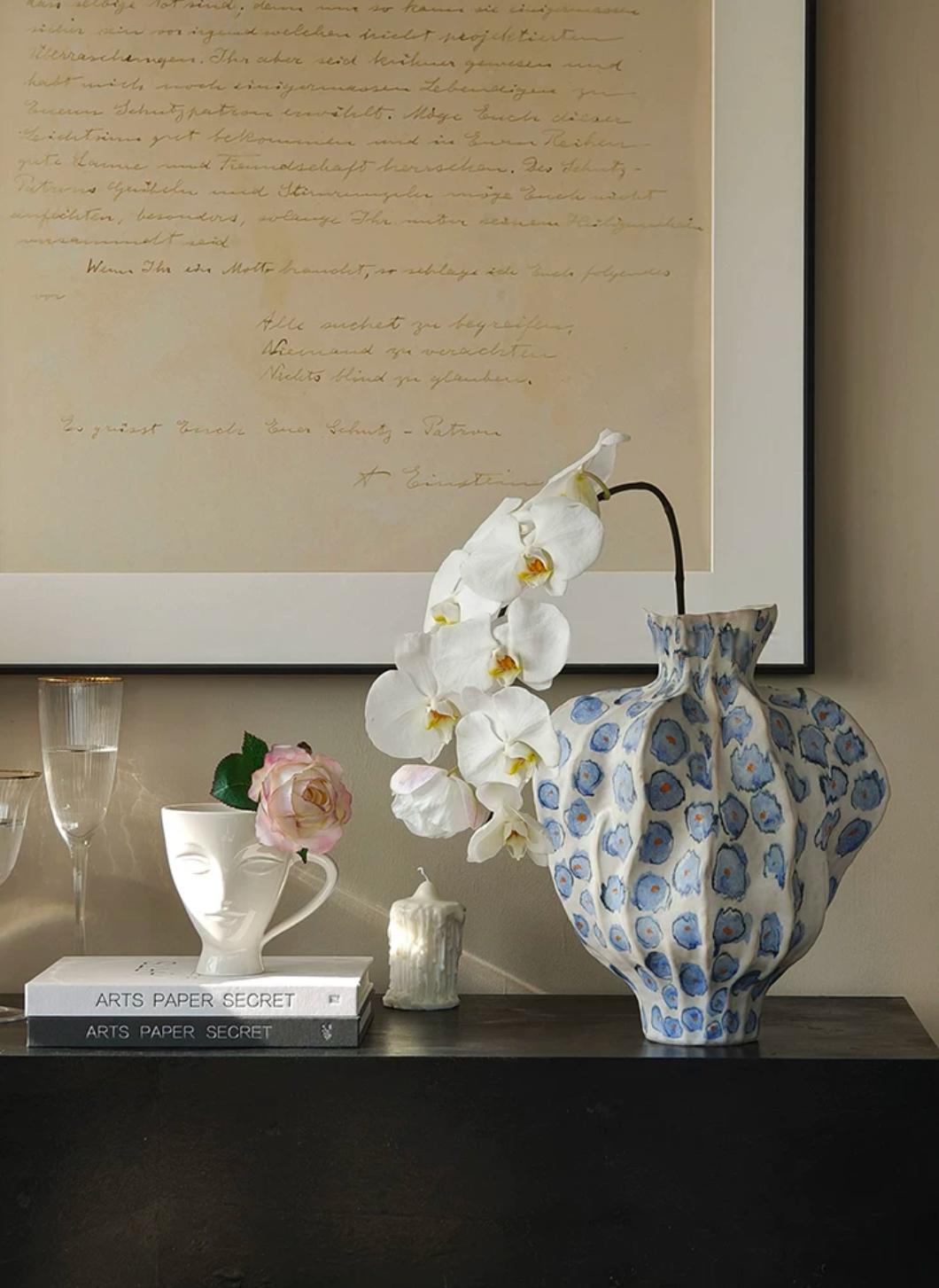Blue Bloom Sculptural Vase Collection