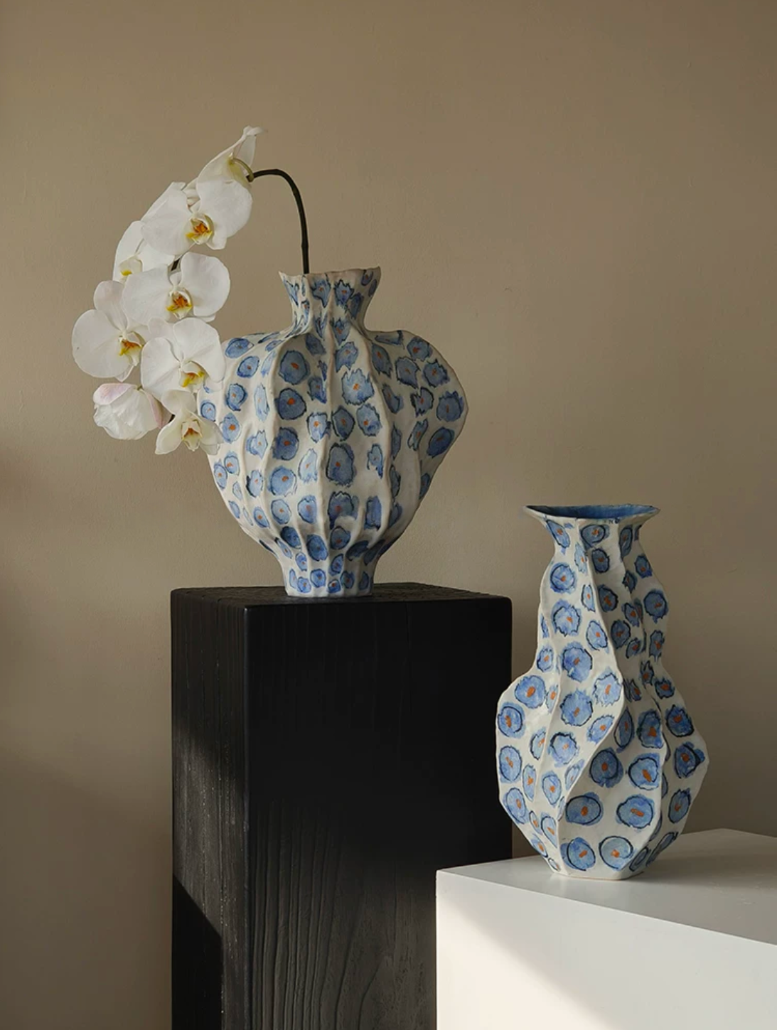 Blue Bloom Sculptural Vase Collection