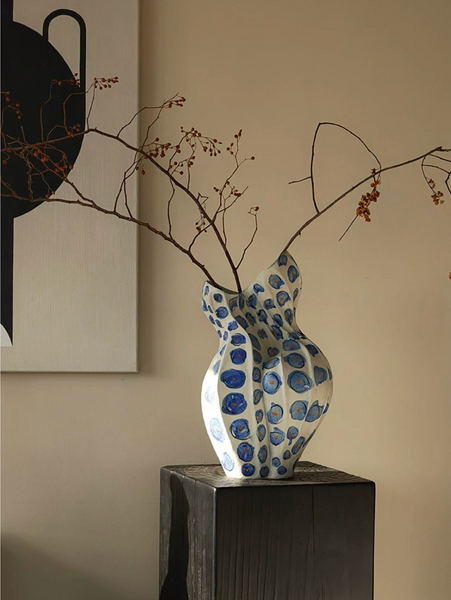 Blue Bloom Sculptural Vase Collection