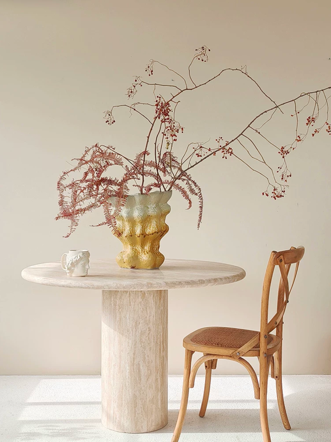 Sunlit Organic Ceramic Vase