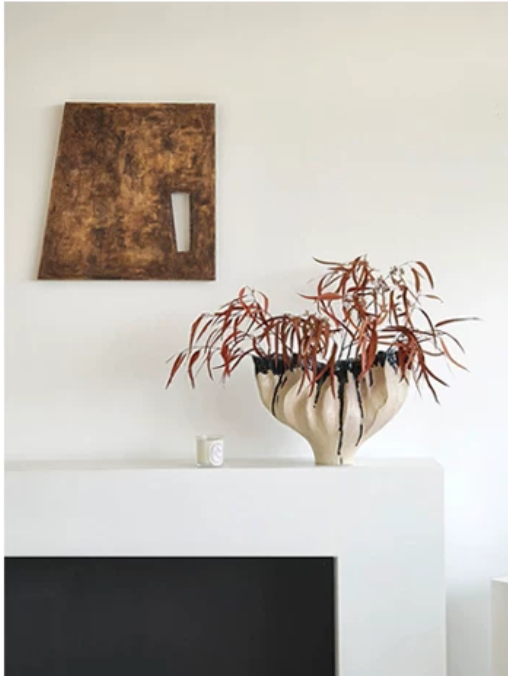 Noir Drip Sculptural Ceramic Vase Bowl