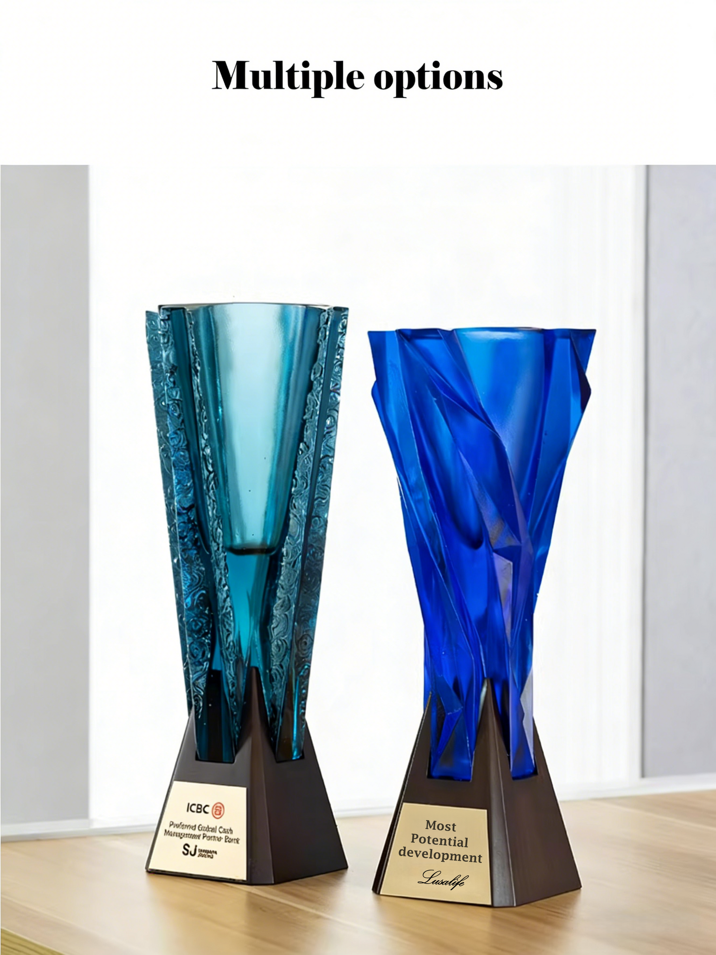 Trophy handmade with ancient glass craftsmanship