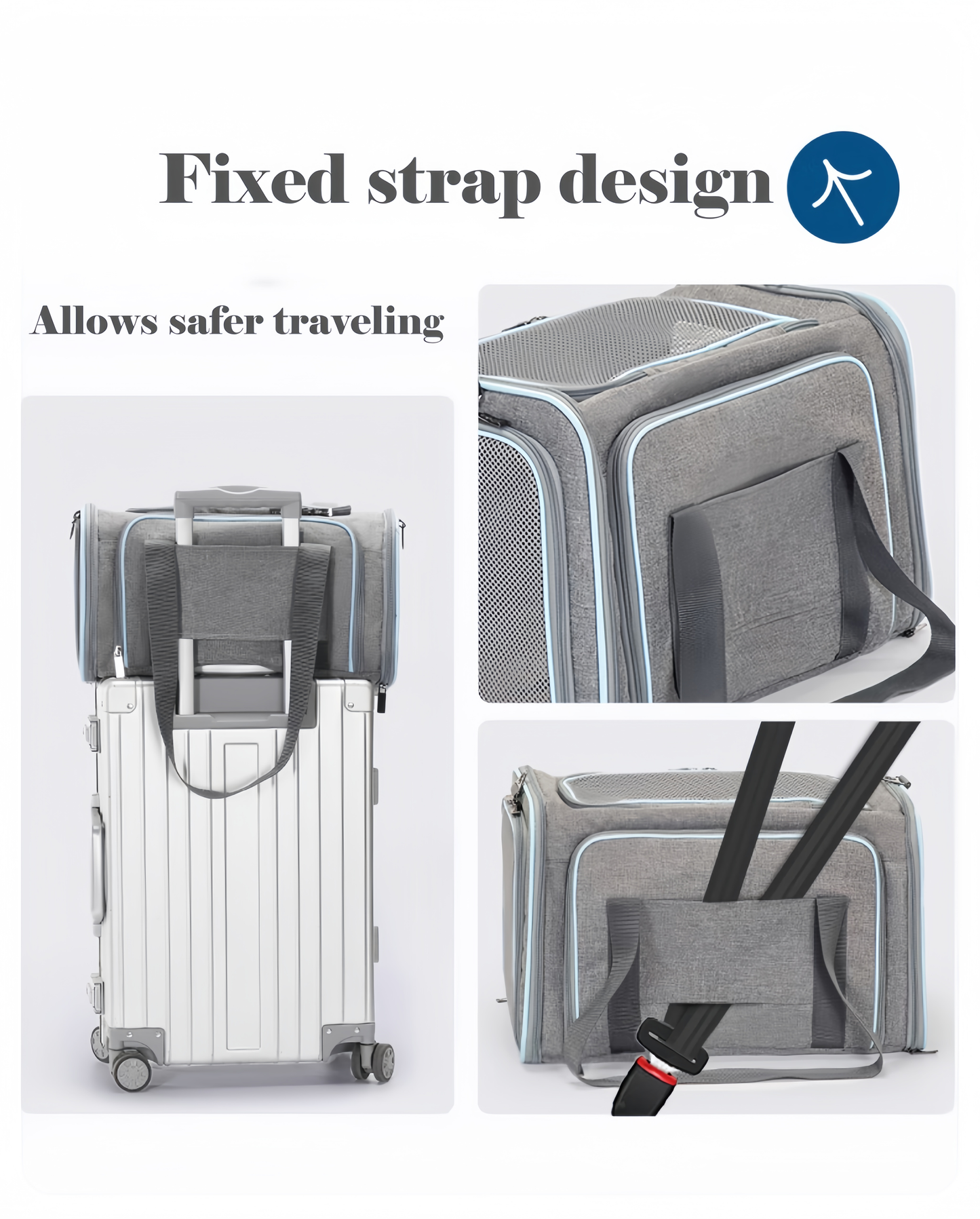Expandable Pet Carrier for Cats and Small Dogs