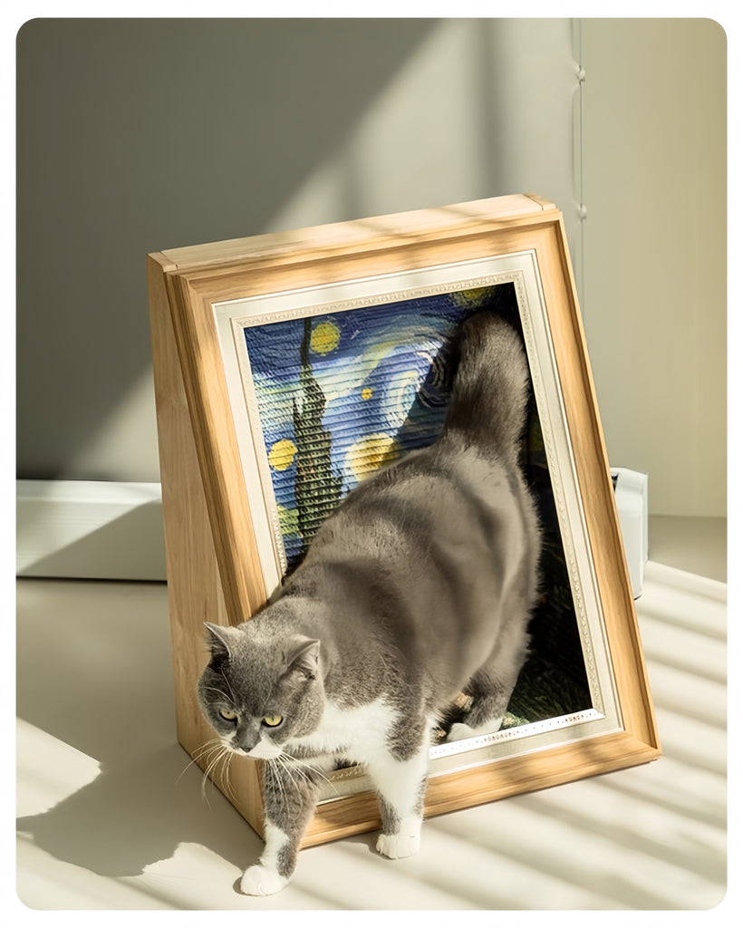 Decorative Art Cat Scratcher & Perch - image 1