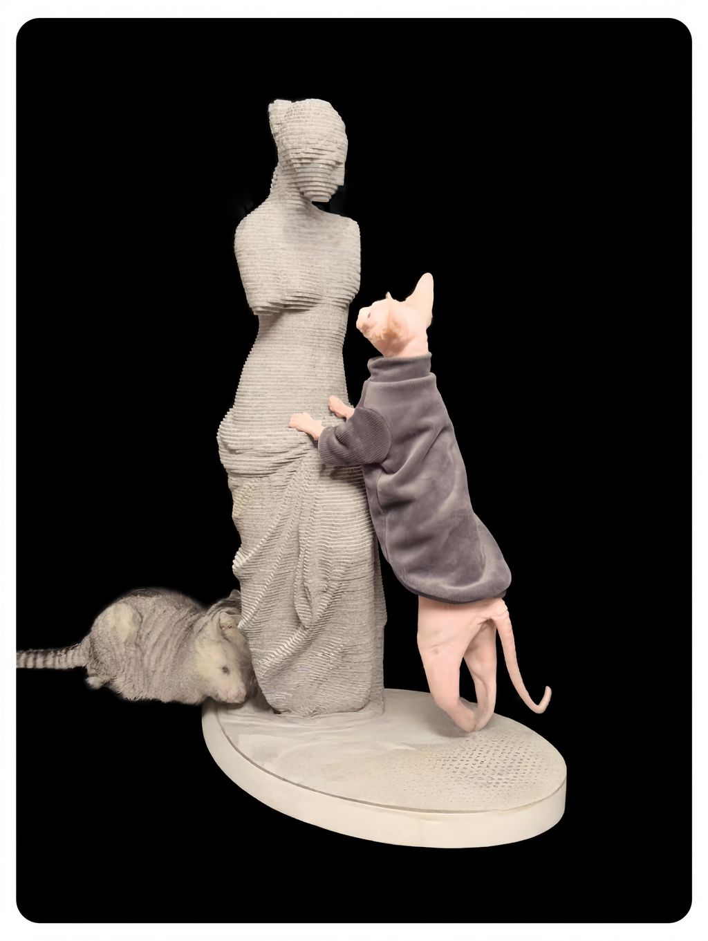 Klassischer Kunst-Katzenkratzbaum - image 6